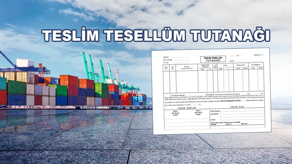 teslim tesellum belgesi